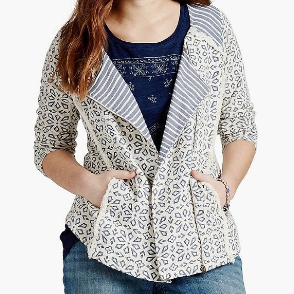LUCKY BRAND lightweight moto style jacket
